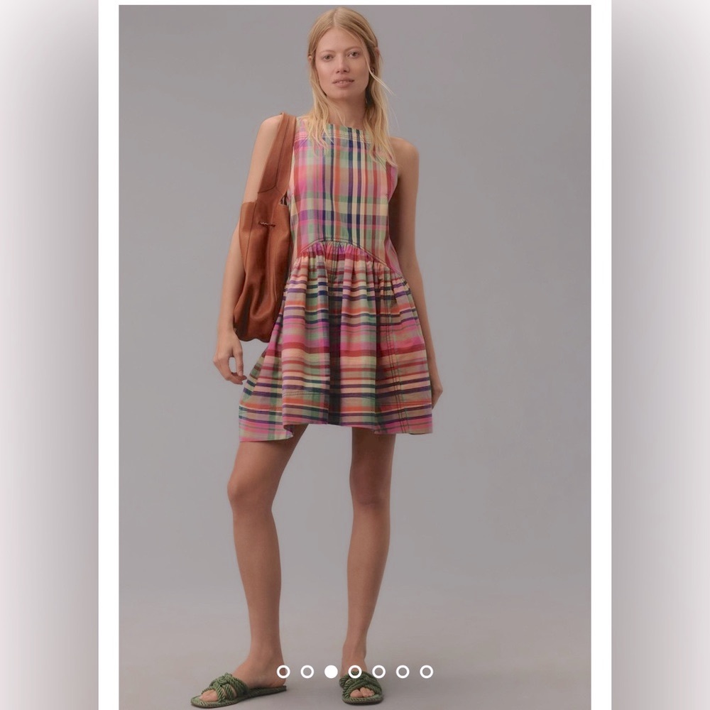 Anthropologie - The Kyla Flounce Mini Dress by Pilcro